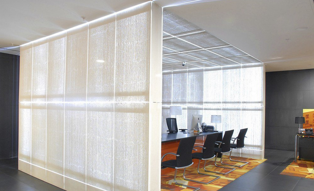 混凝土、白色透光混凝土墻