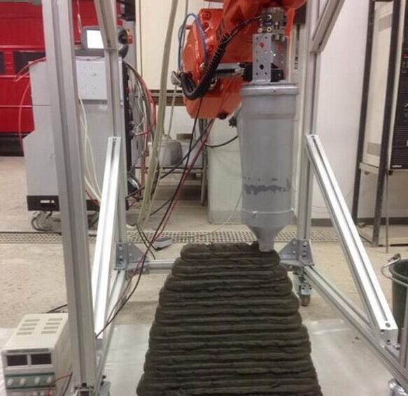 混凝土、混凝土3D打印機(jī)、可移動混凝土3D打印機(jī)