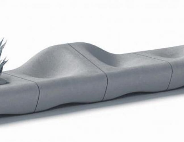 混凝土、沙丘椅