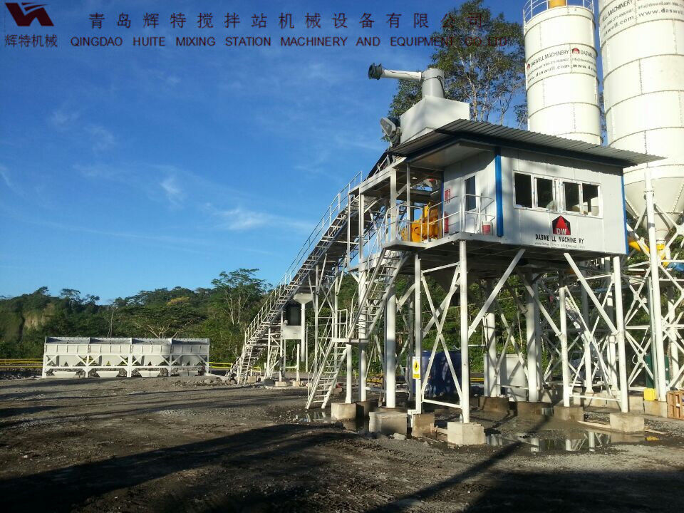 輝特混凝土攪拌站HZS90攪拌臂布置合理，攪拌性能強(qiáng)