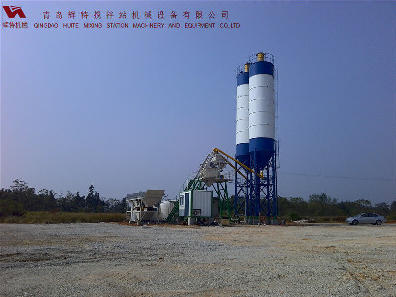 攪拌站HZS35易損件少，維護(hù)簡單，運(yùn)行費(fèi)用低