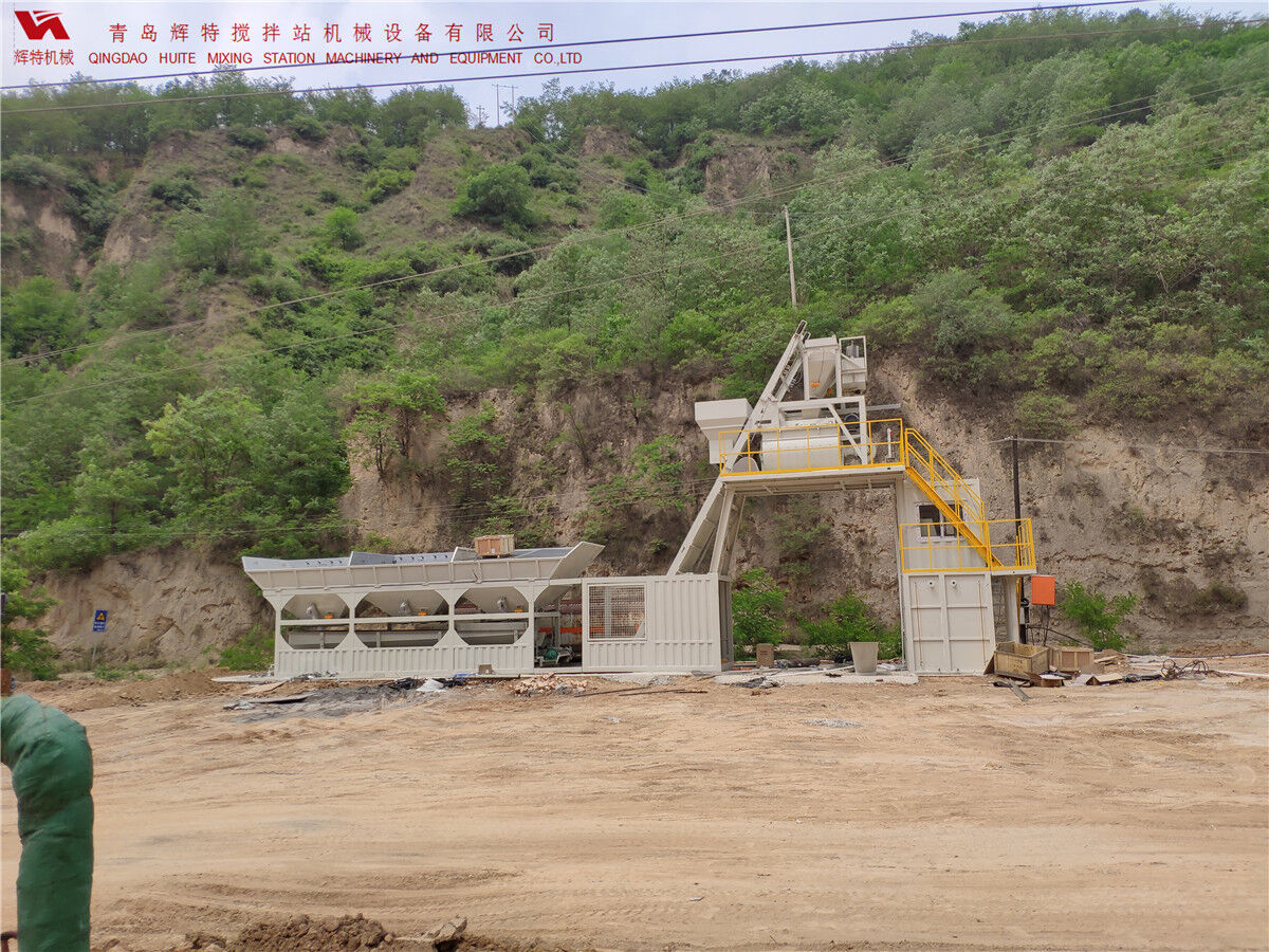 青島輝特機械 HZM75免基礎攪拌站模塊化設計，安裝快捷