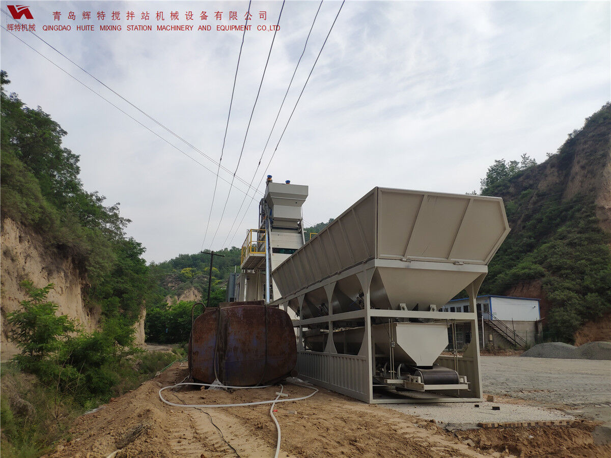 青島輝特機械 HZM75免基礎攪拌站模塊化設計，安裝快捷