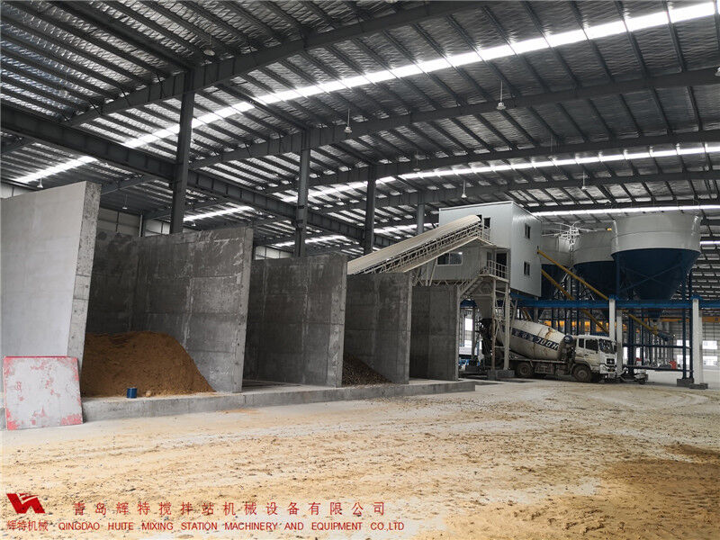 輝特攪拌站HZN120PC攪拌臂采用流線型設計減小阻力提高攪拌率延長壽命