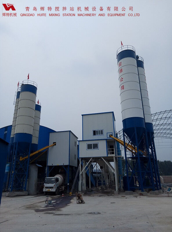 輝特混凝土攪拌站HZS120---直觀的操作畫面，簡(jiǎn)單易懂