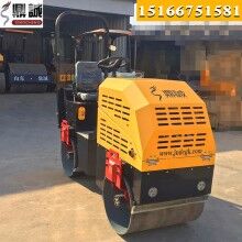 造型新穎！座駕式1噸壓路機(jī) 全液壓雙鋼輪振動壓路機(jī) 小型壓路機(jī)